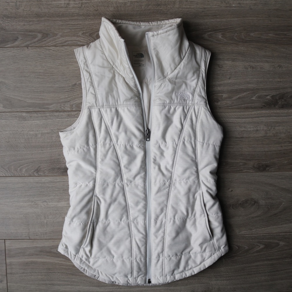 White The North Face Vest
